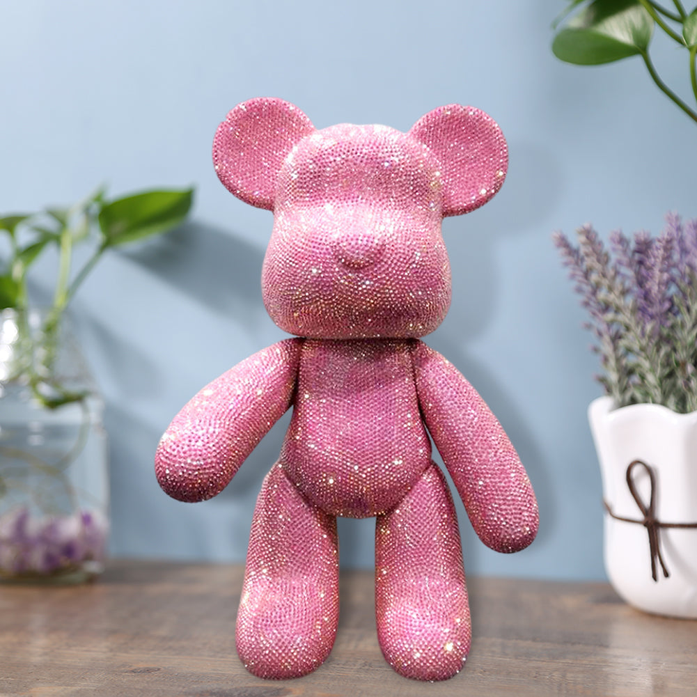 DIY Crystal Rhinestone Embroidery Cross Stitch Cute 5D Diamond Art Bear Set