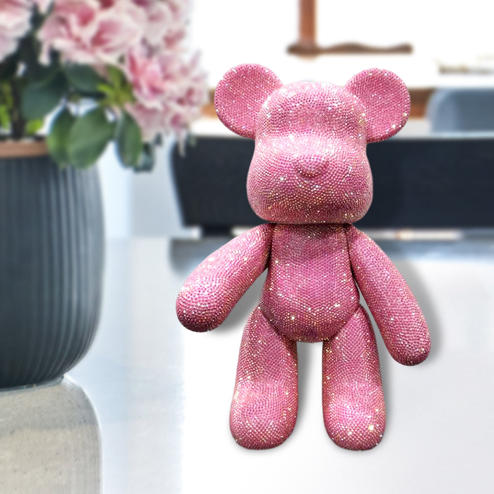 DIY Crystal Rhinestone Embroidery Cross Stitch Cute 5D Diamond Art Bear Set