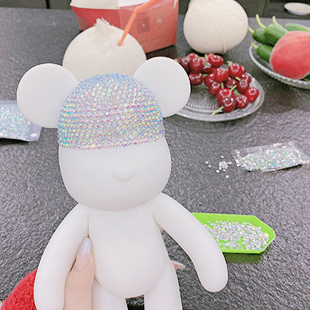 DIY Crystal Rhinestone Embroidery Cross Stitch Cute 5D Diamond Art Bear Set