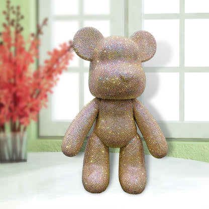 DIY Crystal Rhinestone Embroidery Cross Stitch Cute 5D Diamond Art Bear Set