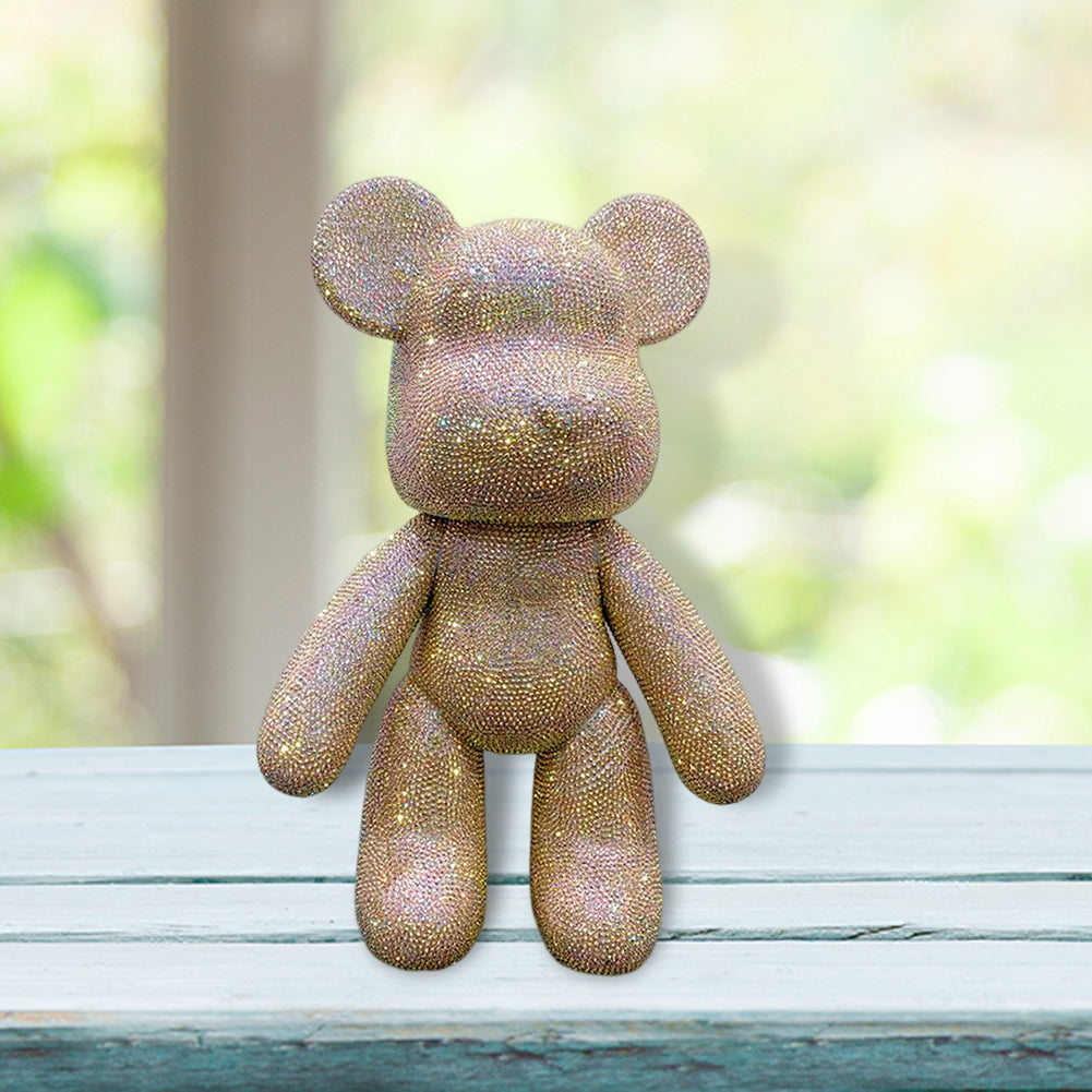 DIY Crystal Rhinestone Embroidery Cross Stitch Cute 5D Diamond Art Bear Set