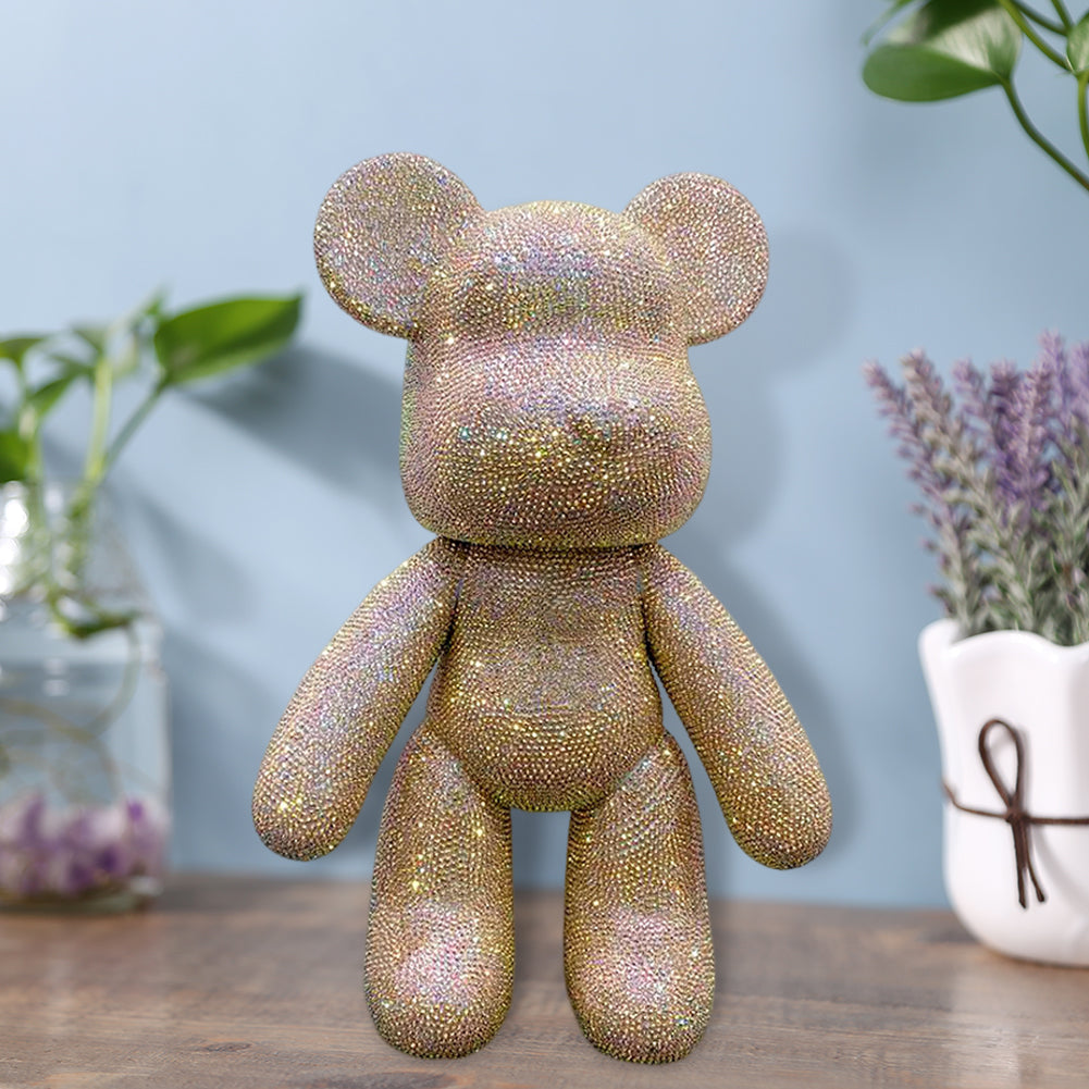 DIY Crystal Rhinestone Embroidery Cross Stitch Cute 5D Diamond Art Bear Set