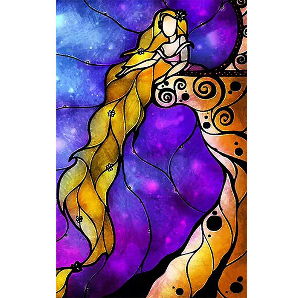 Long Hair Princess - Full Square Drill Diamond Painting 30*50CM