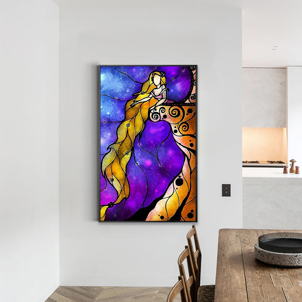 Long Hair Princess - Full Square Drill Diamond Painting 30*50CM