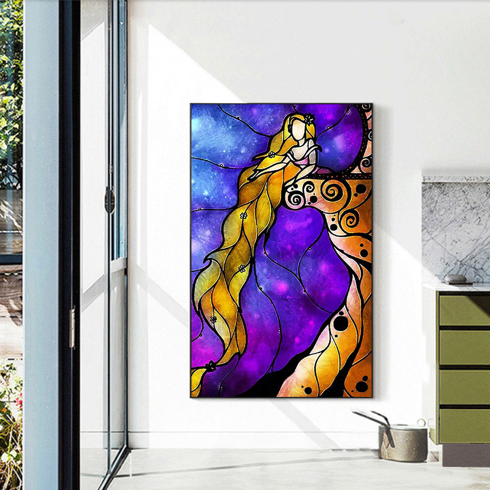 Long Hair Princess - Full Square Drill Diamond Painting 30*50CM