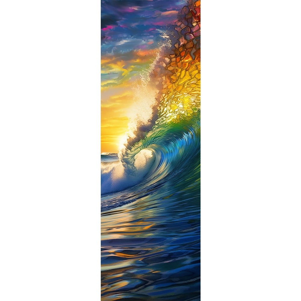 Beach Waves - Full Round Drill Diamond Painting 30*90CM