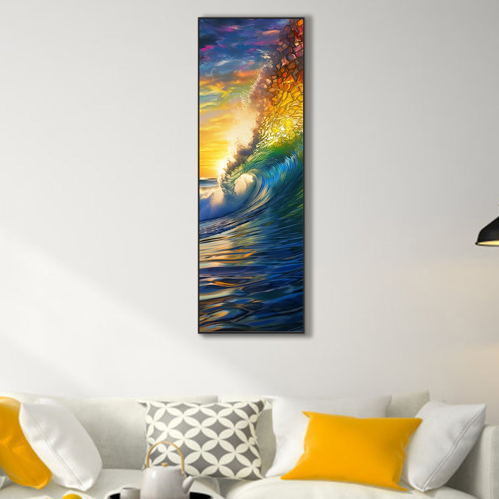 Beach Waves - Full Round Drill Diamond Painting 30*90CM