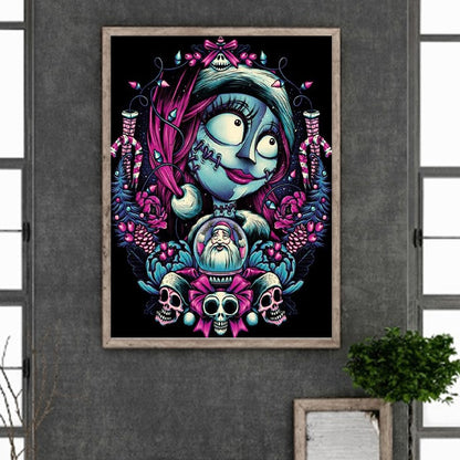 Corpse Bride And Skull - Full Square Drill Diamond Painting 40*50CM