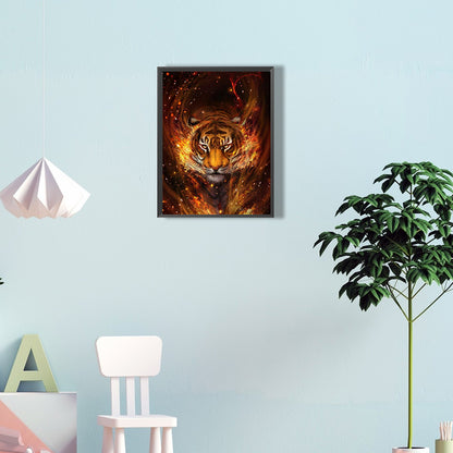 Ferocious Tiger - Full Round Drill Diamond Painting 30*40CM