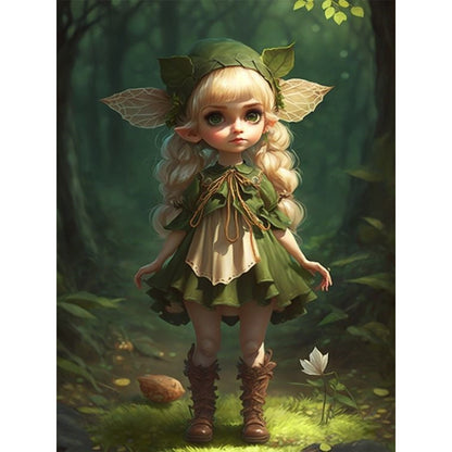 Elf Girl - Full Round Drill Diamond Painting 30*40CM