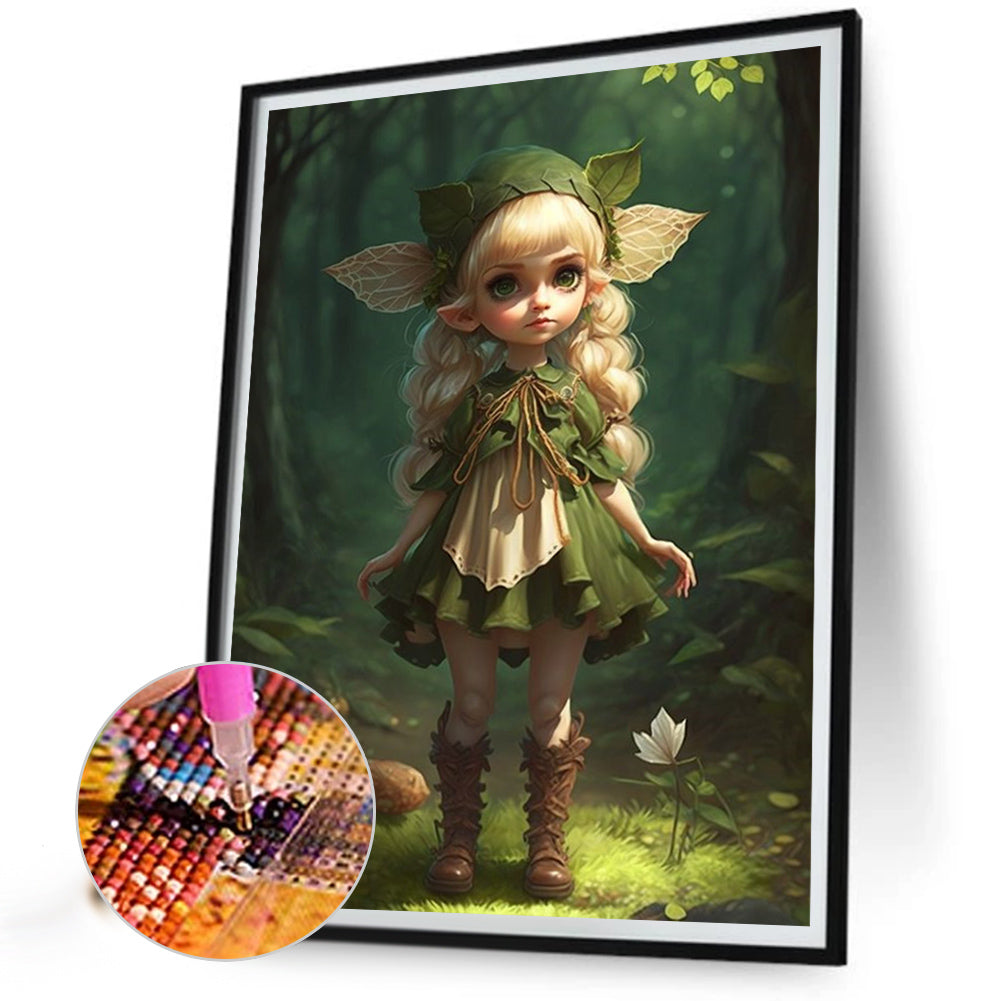 Elf Girl - Full Round Drill Diamond Painting 30*40CM