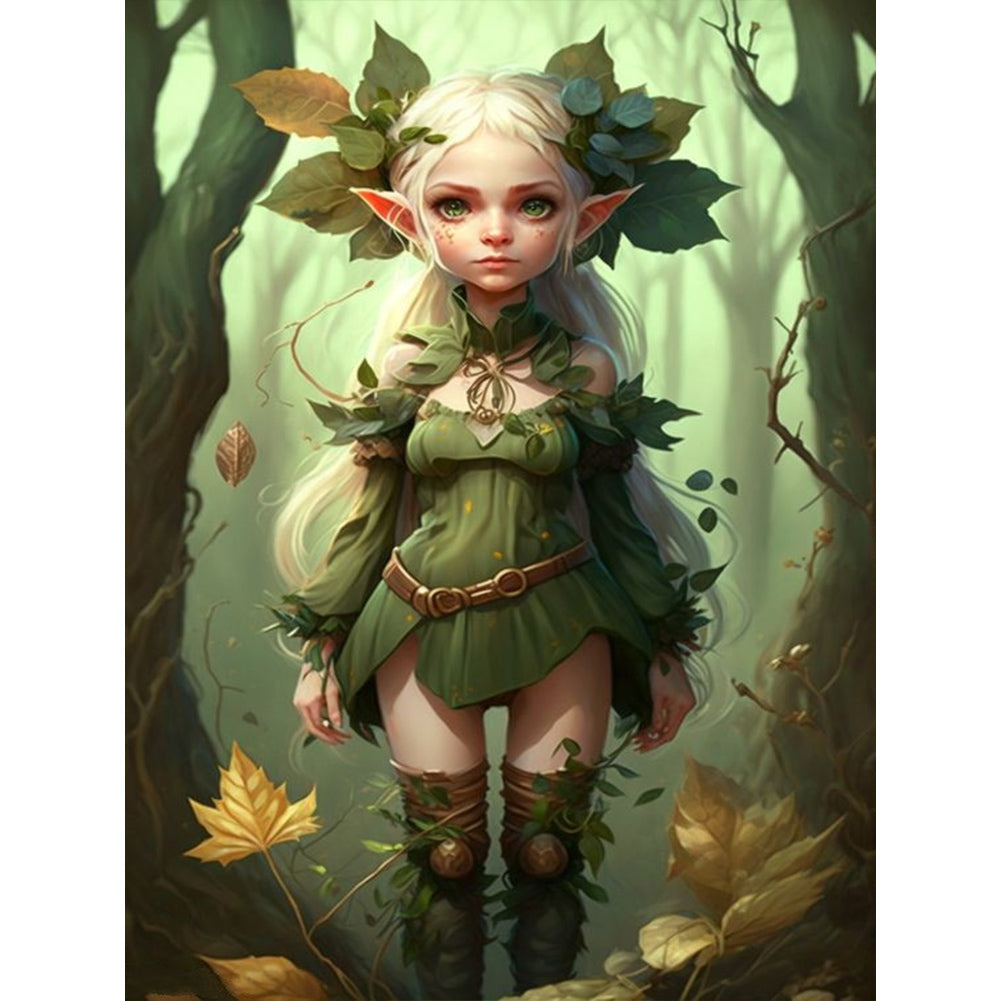 Elf Girl - Full Round Drill Diamond Painting 30*40CM