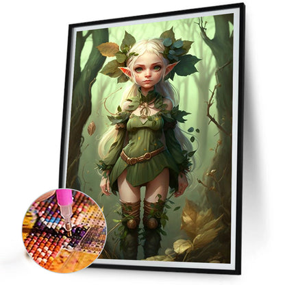 Elf Girl - Full Round Drill Diamond Painting 30*40CM