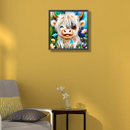 Highland Yak - Full Round Drill Diamond Painting 30*30CM