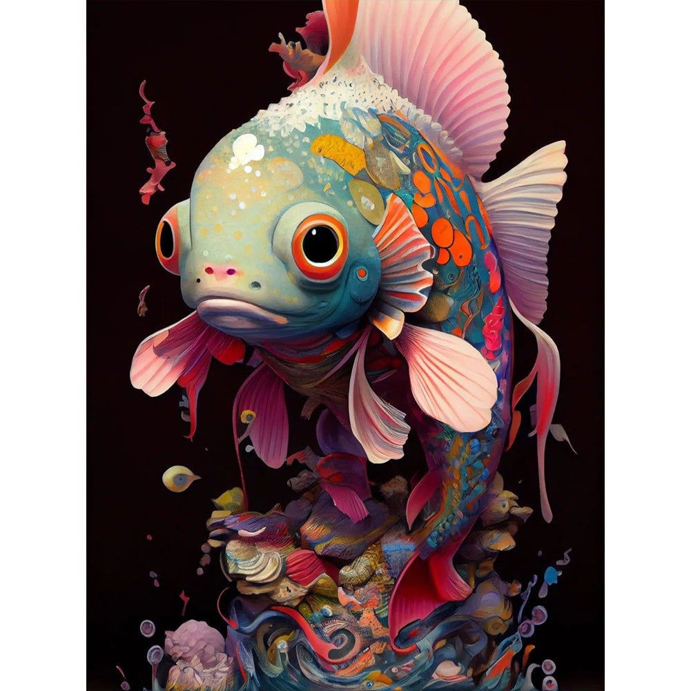 Colorful Fish - Full Round Drill Diamond Painting 30*40CM