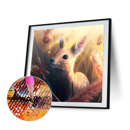 Deer - Full Round Drill Diamond Painting 30*30CM