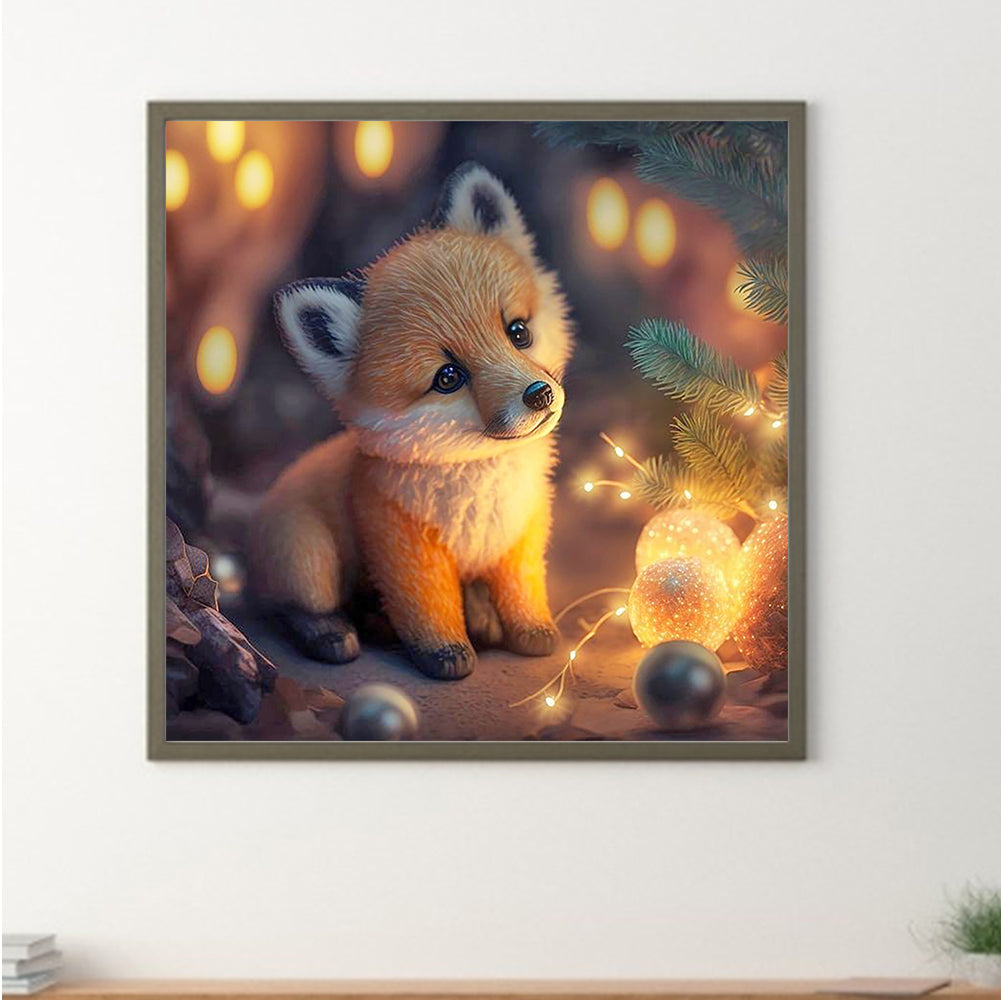 Little Fox - Full Round Drill Diamond Painting 30*30CM