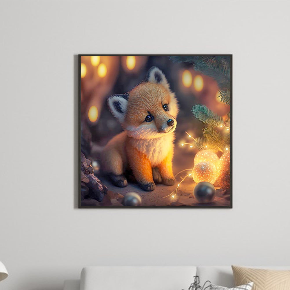 Little Fox - Full Round Drill Diamond Painting 30*30CM