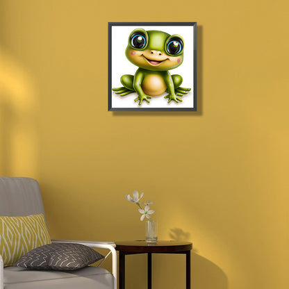Big Head Animal Frog - Full Round Drill Diamond Painting 30*30CM