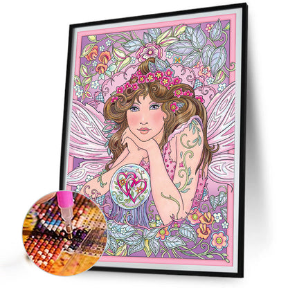 Flower Fairy - Full Round Drill Diamond Painting 30*40CM