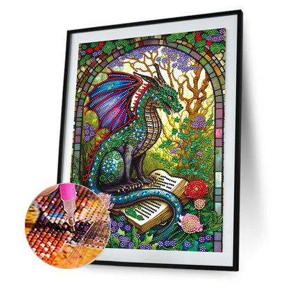 Dinosaurs In The Daylight Ruins - Special Shaped Drill Diamond Painting 30*40CM
