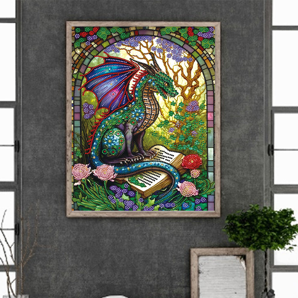 Dinosaurs In The Daylight Ruins - Special Shaped Drill Diamond Painting 30*40CM