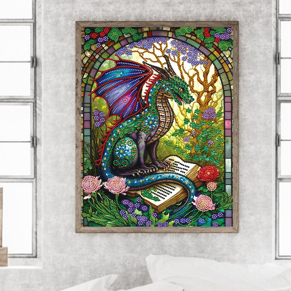 Dinosaurs In The Daylight Ruins - Special Shaped Drill Diamond Painting 30*40CM