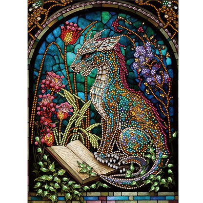 Dinosaurs At Night - Special Shaped Drill Diamond Painting 30*40CM