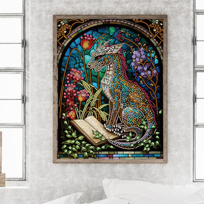 Dinosaurs At Night - Special Shaped Drill Diamond Painting 30*40CM