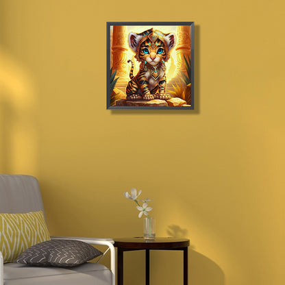 Golden Tiger - Full Round Drill Diamond Painting 30*30CM