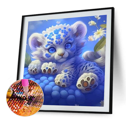 Rest Tiger - Full Round Drill Diamond Painting 30*30CM