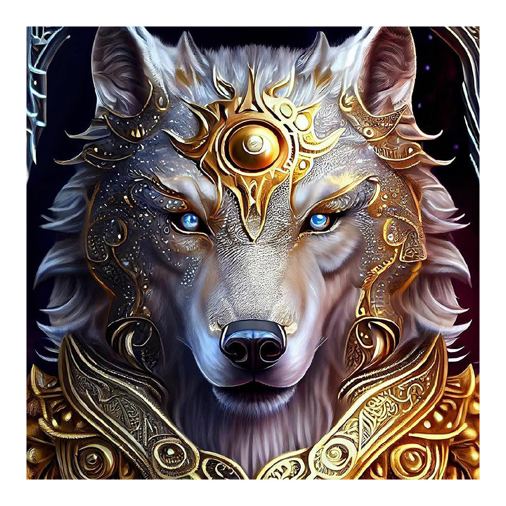 Armor Wolf - Full Round Drill Diamond Painting 30*30CM