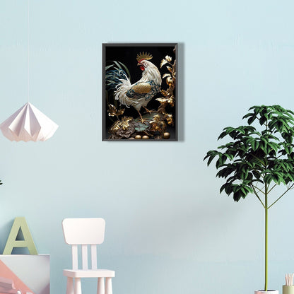 Golden Rooster - Full Round Drill Diamond Painting 30*40CM