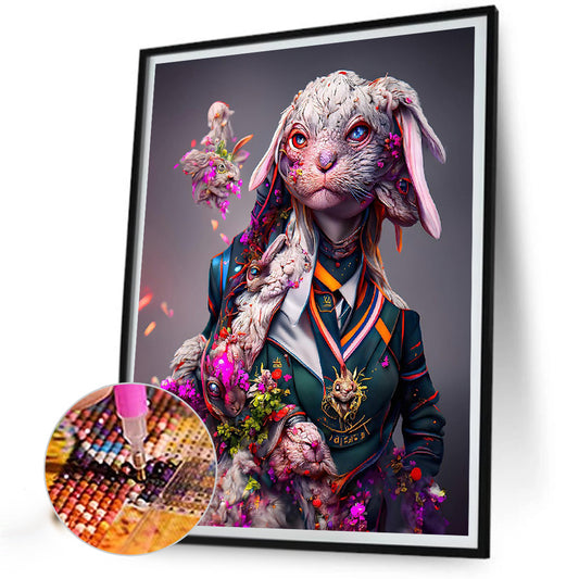 Captain Rabbit - Full Round Drill Diamond Painting 30*40CM