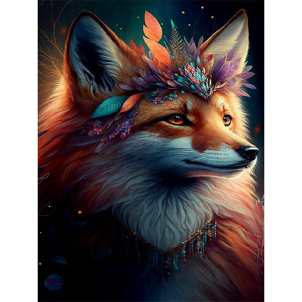 Fox - Full Round Drill Diamond Painting 30*40CM