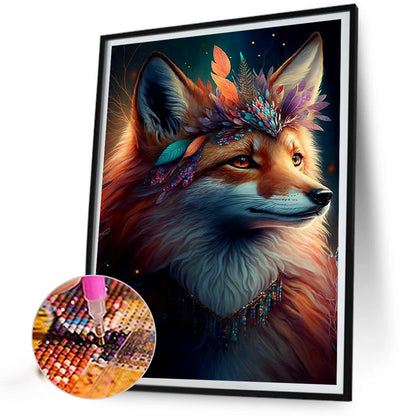 Fox - Full Round Drill Diamond Painting 30*40CM