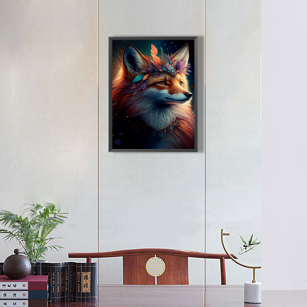 Fox - Full Round Drill Diamond Painting 30*40CM