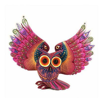 Spread Wings Owl - Full Round Drill Diamond Painting 30*30CM