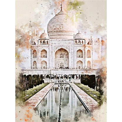 Ink Style Places Of Interest - Full Round Drill Diamond Painting 30*40CM