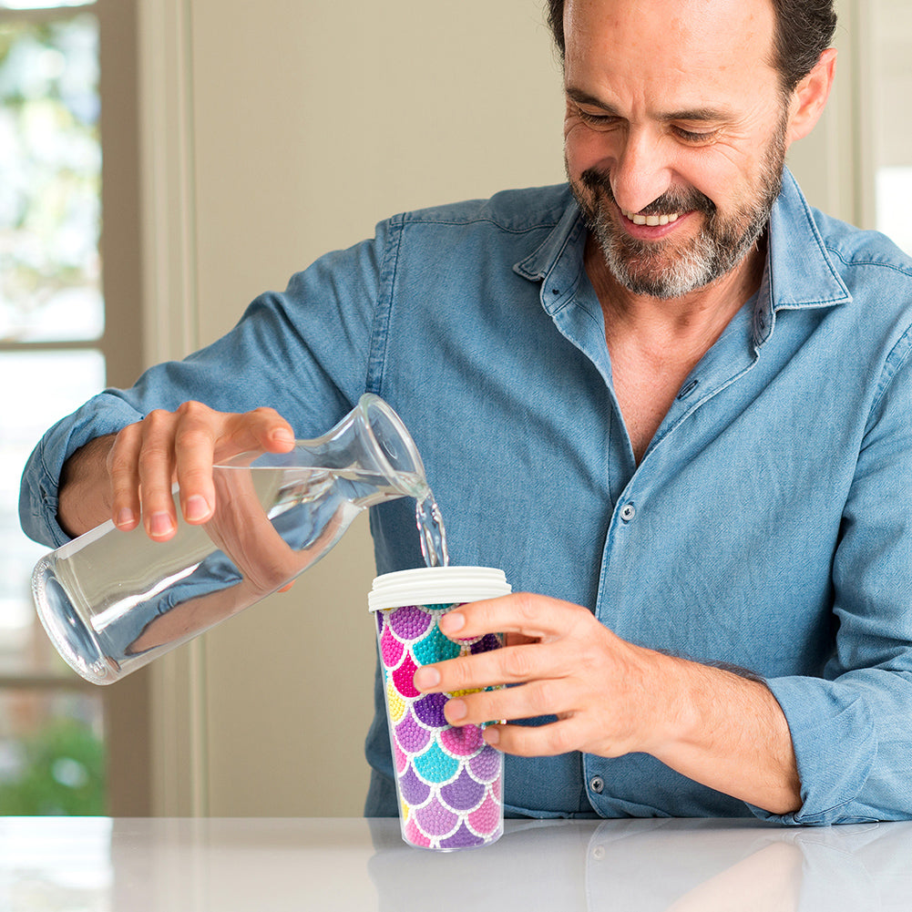 DIY Crystal Diamond Water Bottle Leak Proof BPA Free for Fitness Sports Outdoors