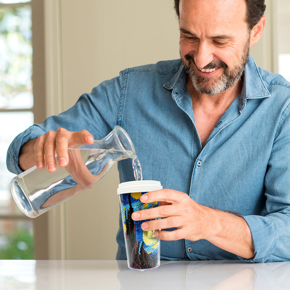 DIY Crystal Diamond Water Bottle Leak Proof BPA Free for Fitness Sports Outdoors