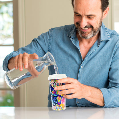 DIY Crystal Diamond Water Bottle Leak Proof BPA Free for Fitness Sports Outdoors