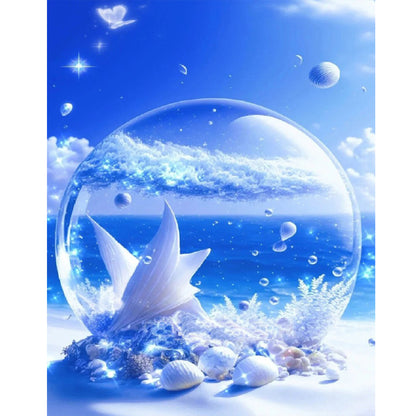 Beach Scenery - Full Round Drill Diamond Painting 40*50CM