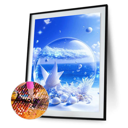 Beach Scenery - Full Round Drill Diamond Painting 40*50CM