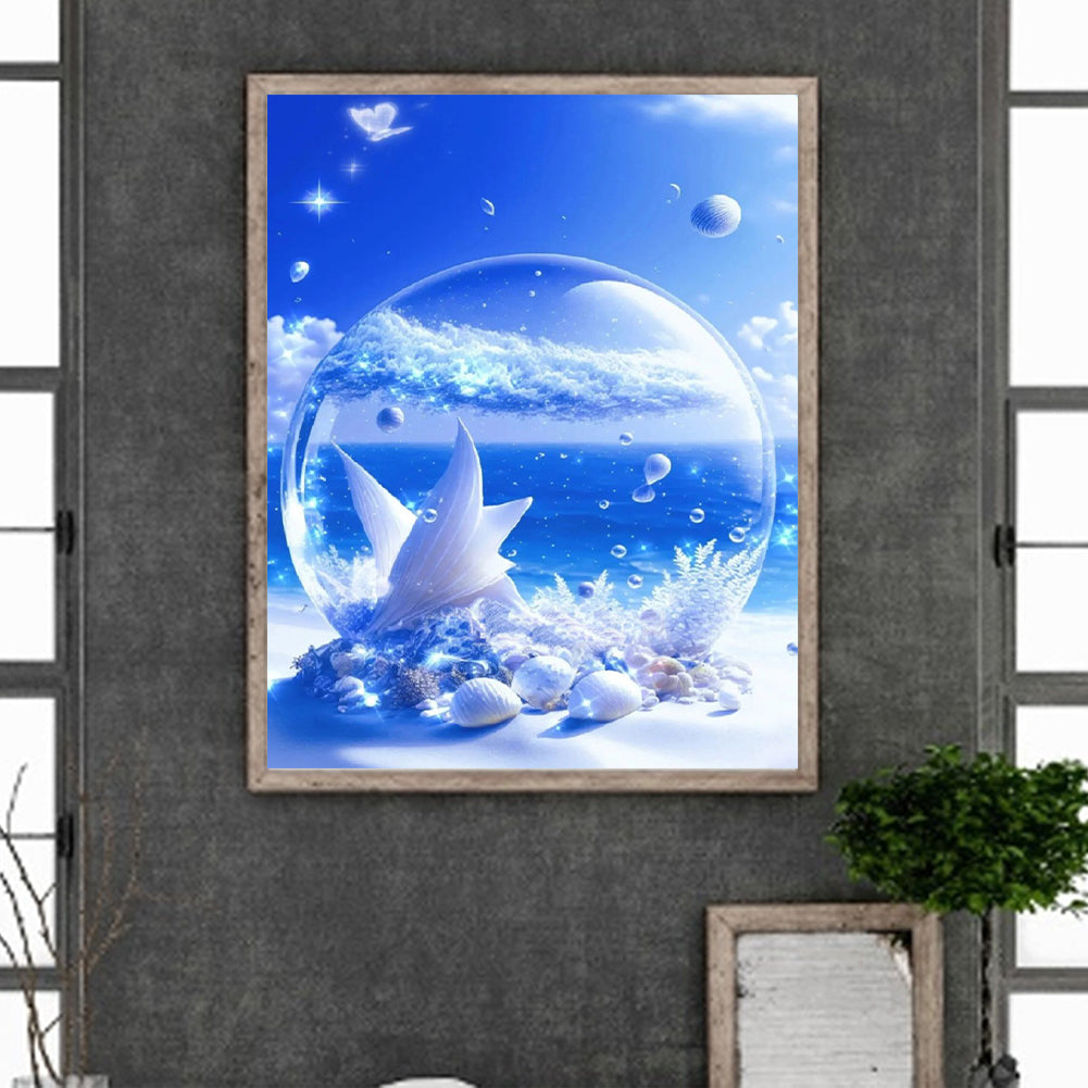 Beach Scenery - Full Round Drill Diamond Painting 40*50CM