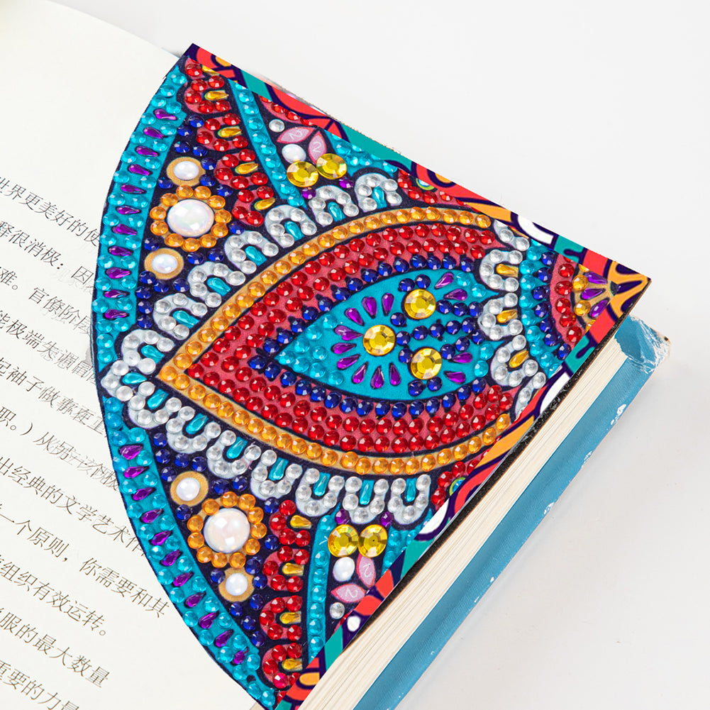 DIY Corner Bookmark Handmade 5D Diamond Painting Bookmarks Triangle for Presents