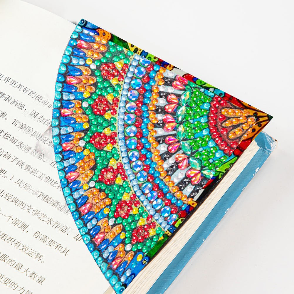 DIY Corner Bookmark Handmade 5D Diamond Painting Bookmarks Triangle for Presents