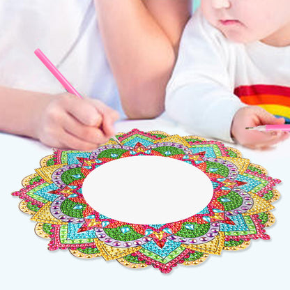 DIY Compact Mirror Art Craft Set Hanging Pocket Mirror Flower for Adult and Kids