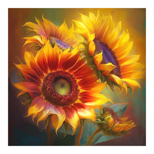 Sunflower Story - Full Round Drill Diamond Painting 30*30CM