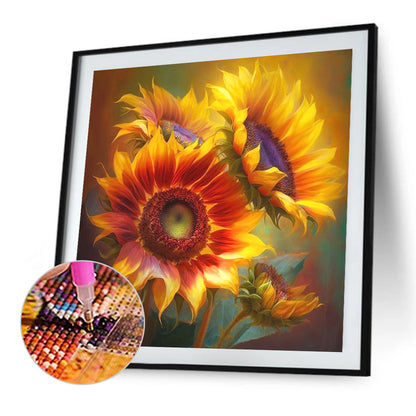 Sunflower Story - Full Round Drill Diamond Painting 30*30CM